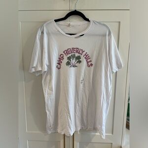 Fred Segal Limited Edition Camp Beverly Hills Distressed T Shirt Size L